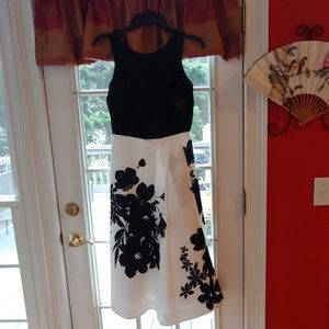 Beautiful black/white cocktail dress -never worn